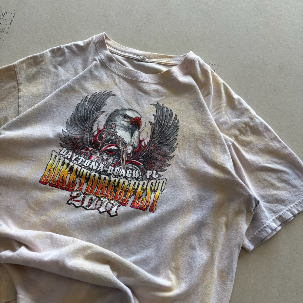 2000s Biketoberfest Tie-Dye T-shirt‎